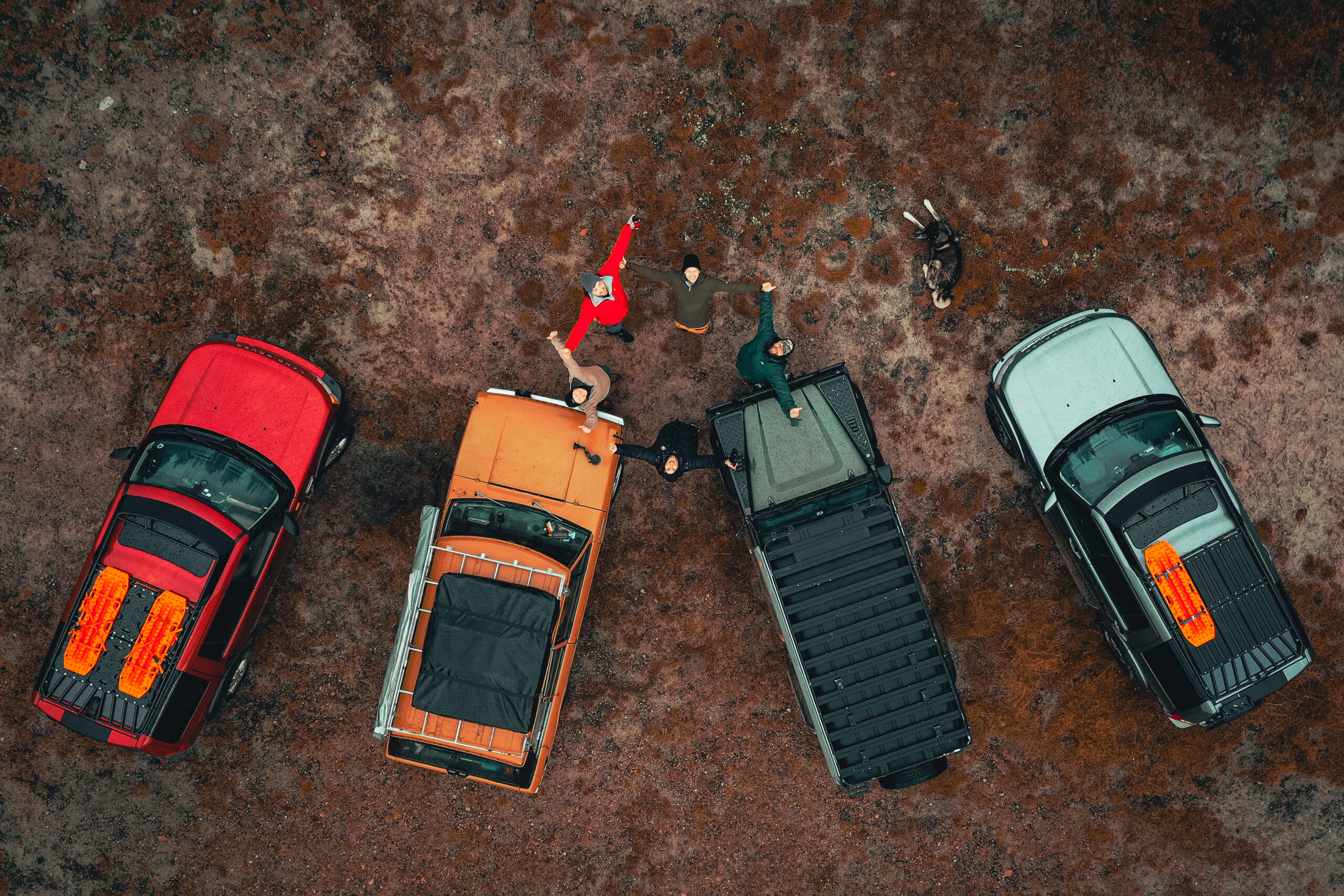 Overlanding in Norway Drone Photo - With Land Rover Drive